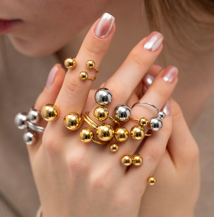Wholesale Stainless Steel Ball Ring